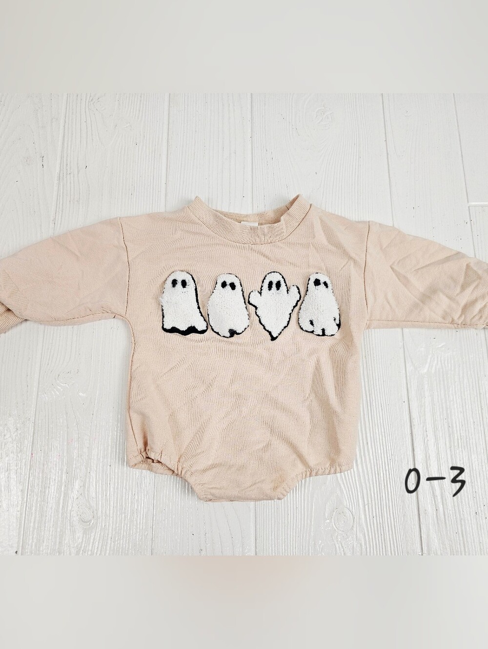 Gender Neutral Ghost Romper